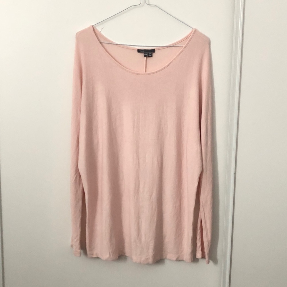 Vince Baby Pink Long Sleeve Shirt